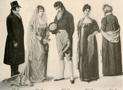 Kleding van 1800-1808, 1903, 1937 door Sophie B. Steel
