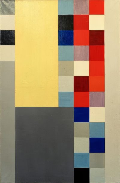 Verticaal-horizontale compositie door Sophie Taeuber Arp