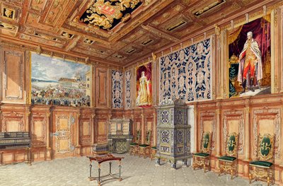 De kroningszaal in Schloss Laxenburg bij Wenen door Sotira