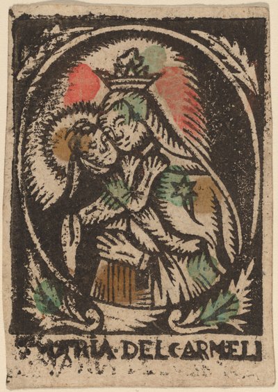 Madonna en Kind door Spanish 15th Century