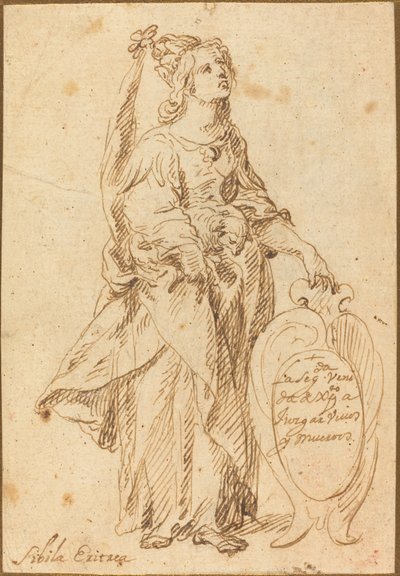 Eritrese Sibyl door Spanish 17th Century