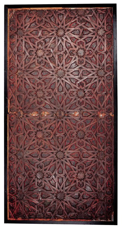 Een Mudejar geometrisch plafond, Zuid-Spanje, waarschijnlijk Sevilla door Spanish School