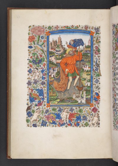 Sint Christoffel draagt het Christuskind, 