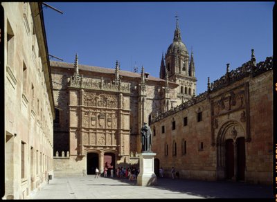 Middagzicht op de universiteit, de Leon Plaza, 1230 door Spanish School