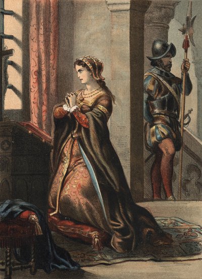 Anna Boleyn (Anna of Ann Bolin en Anne Bullen) door Spanish School