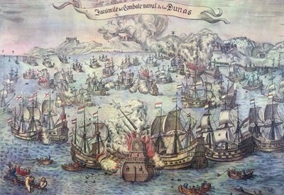 Slag bij de Downs, 21 oktober 1639 door Spanish School
