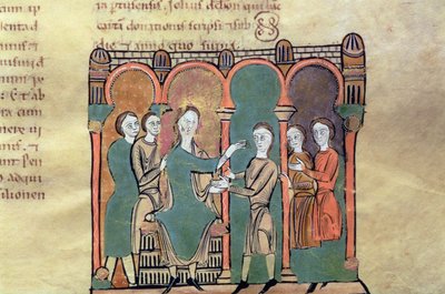 Zegen van Graaf Bernat I de Besalu, miniatuur uit de 