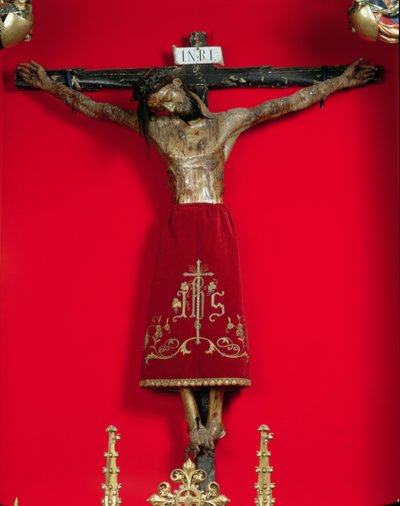 Cristo de Burgos, in de Capilla del Santisimo Cristo door Spanish School