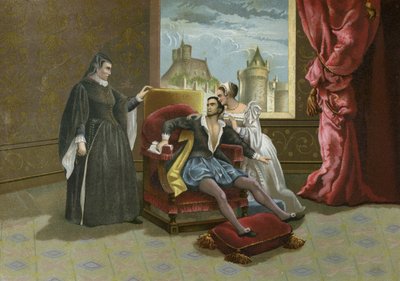 Dood van koning Karel IX van Frankrijk, 1574 door Spanish School