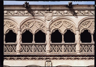Detail van de bogen van de loggia door Spanish School