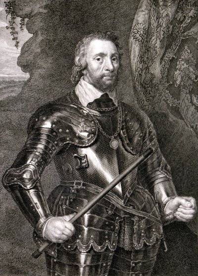Don Alonso Perez de Guzman el Bueno (gravure) door Spanish School