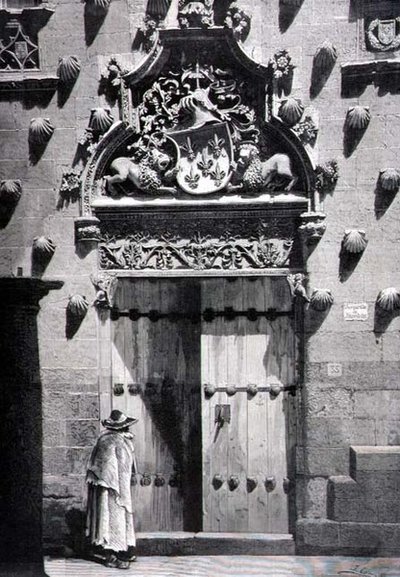 Deur van Casa de las Conchas, Salamanca door Spanish School