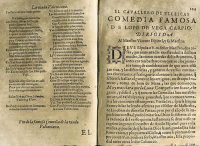 Spaanse muzikant en klassieke dichter Vicente Espinel en Felix Lope de Vega, 