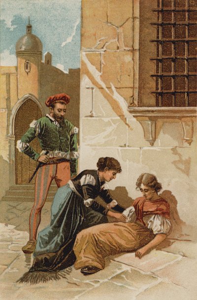 Episode in het leven van Sint Vincentius van Paulo door Spanish School