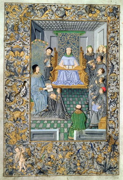 Frontispice van Antonio de Nebrijas (1444-1522) Gramatica door Spanish School