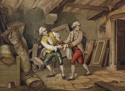 Geleid door een trouwe dienaar, de Prins van de Vrede door Spanish School