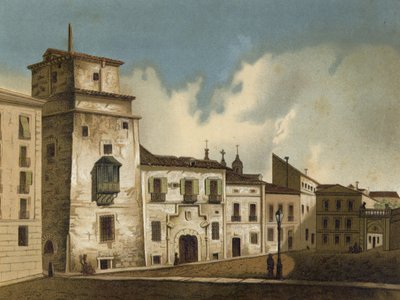 Huis waar Frans I van Frankrijk gevangen zat, Madrid, 1525-1526 door Spanish School