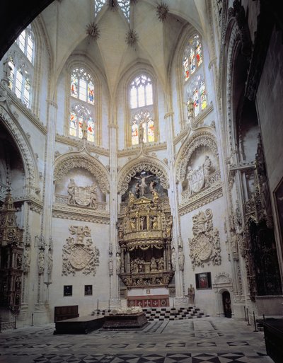 Interieur van de Capilla del Condestable, eind 15e eeuw door Spanish School