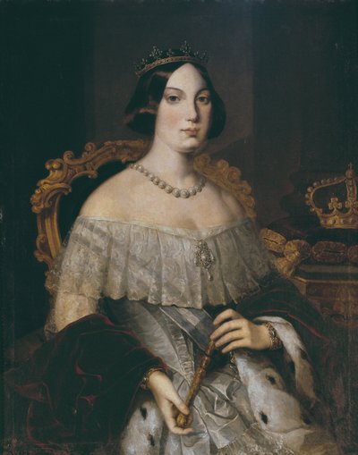 Isabella II, Koningin van Spanje door Spanish School
