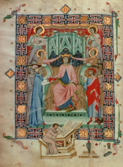 Jaime II van Majorca (1315-49) beëdigd als koning, door Romeu Despoal door Spanish School