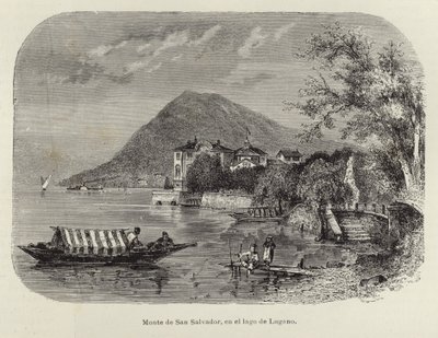 Monte San Salvatore aan het Meer van Lugano door Spanish School