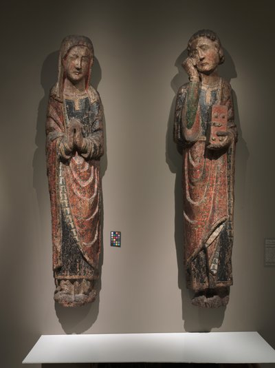 Rouwende Sint Jan en Rouwende Maagd, Koninkrijk Castilië en León, ca. 1250-1275 door Spanish School