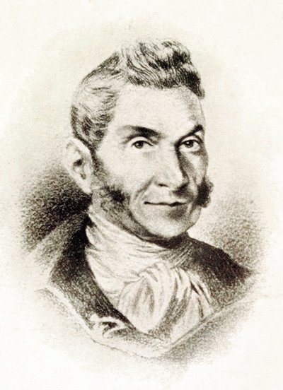 Portret van Bartolome Jose Gallardo Blanco (1776-1852), Spaanse intellectueel, 19e eeuw (lithografie) door Spanish School
