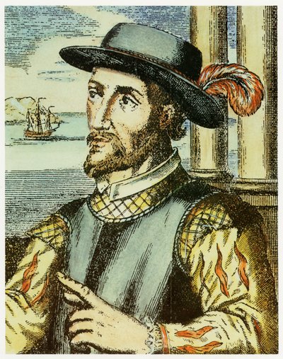 Portret van Juan Ponce de Leon (1474 – 1521) door Spanish School
