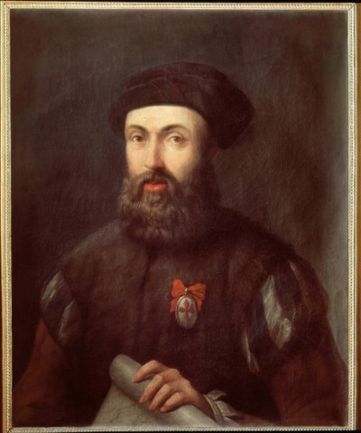 Portret van de Portugese navigator en ontdekkingsreiziger Fernand Magellan door Spanish School