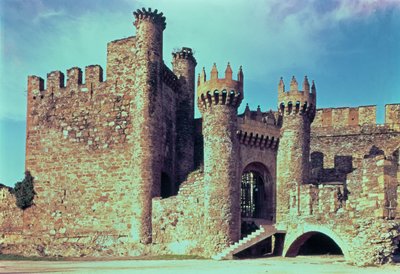 Ruïnes van het kasteel van de Tempeliers door Spanish School