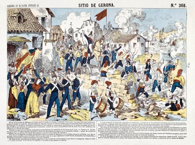 Spaanse Onafhankelijkheidsoorlog (1808-1814): het beleg van Gerona van juni tot december 1809 door Spanish School