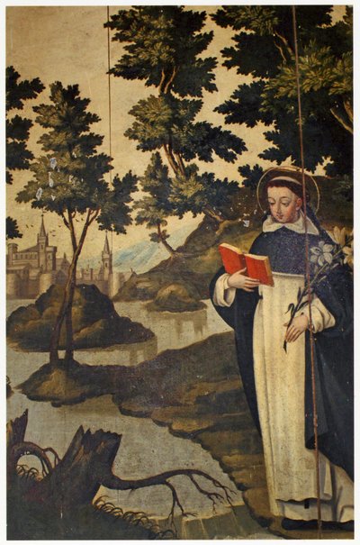 St. Dominicus met de lelie, 17e eeuw door Spanish School