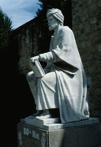 Standbeeld van Averroes (Ibn Rushd) door Spanish School