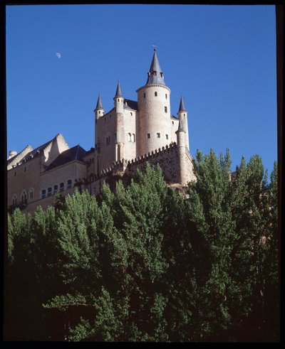 Uitzicht op het alcazar door Spanish School