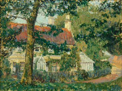 Een Huisje met Rood Dak, Somerset, 1909-10 door Spencer Frederick Gore