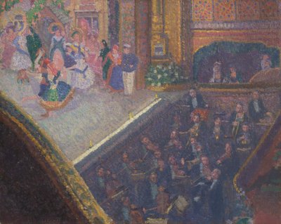 Balletscène uit "On the Sands" door Spencer Frederick Gore