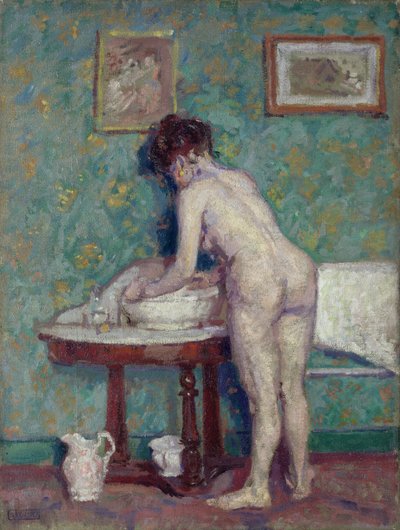 Interieur met naakt door Spencer Frederick Gore