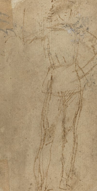Staande Jonge Man [verso] door Sperandio