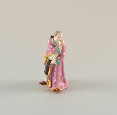 Figuur van een mannelijke artiest door Spode Ceramic Works