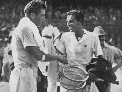 Fred Perry en FX Shields, 1934 door Sport and General