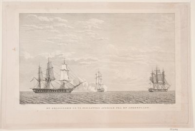 Orlov-schip en twee fregatten door Søren Henrik Petersen