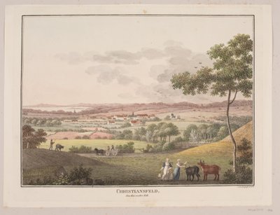 Christiansfeld, vanaf de westkant door Søren L. Lange