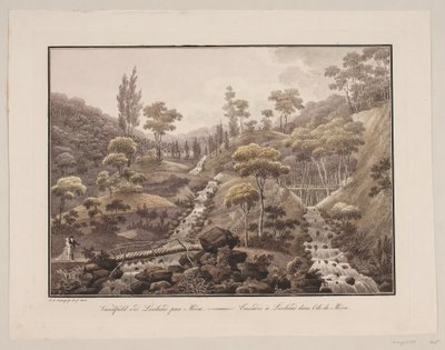 Waterval bij Liselund op Møn door Søren L. Lange