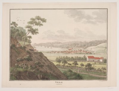 Vejle vanuit het noordwesten door Søren L. Lange