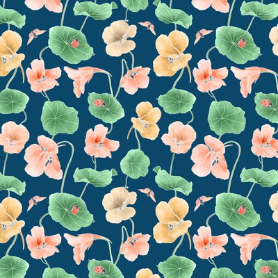 Oost-Indische kers heldenpatroon kleurvariant 2 door Stacy Hsu