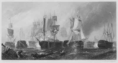 De Slag bij Trafalgar, uit de Vernon Gallery door Stanfield