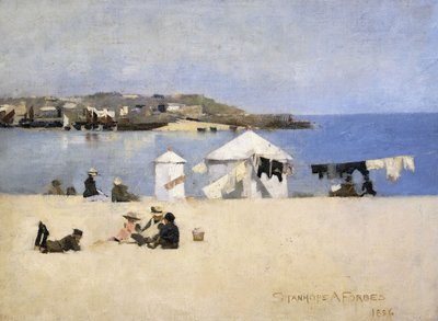 Kinderen op het Strand, St. Ives door Stanhope Alexander Forbes