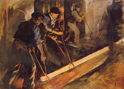 Staal smeden, de staalfabrieken door Stanhope Alexander Forbes