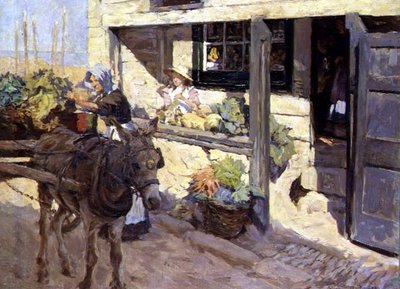 De Ezelkar Laden door Stanhope Alexander Forbes