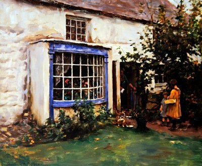 Het Blauwe Venster door Stanhope Alexander Forbes